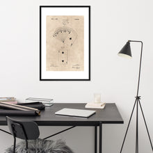 Load image into Gallery viewer, Antique Style Framed Playing Card Patent