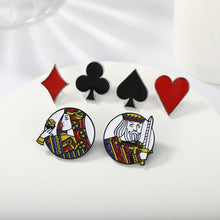Load image into Gallery viewer, Playing Card Enamel Pins
