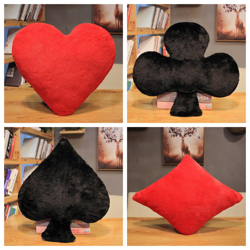 Playing Card Suit Pillows