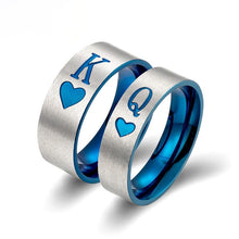 Load image into Gallery viewer, King and Queen Stainless Steel Rings
