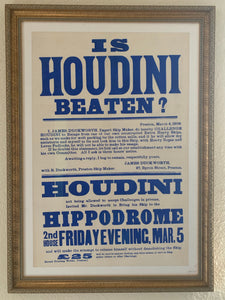 Original Houdini Broadside Poster