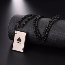 Load image into Gallery viewer, Ace of Spades Necklace
