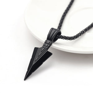 Black Arrowhead Necklace
