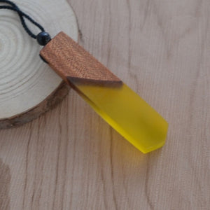 Handcrafted Wood & Resin Necklace