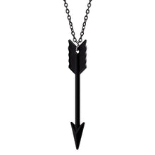 Load image into Gallery viewer, Black Arrowhead Necklace
