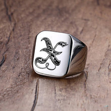 Load image into Gallery viewer, Silver Customized Magician&#39;s Initial Ring
