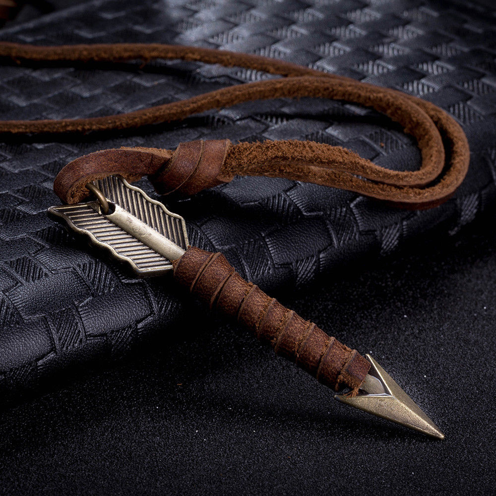 Leather Arrow Necklace