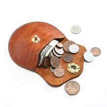 Load image into Gallery viewer, Genuine Cowhide Leather Coin Wallet

