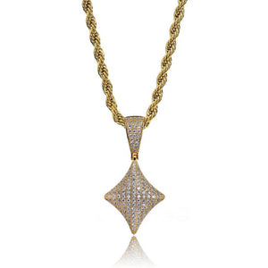 Gold and Silver Playing Card Suit Necklaces