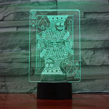 Load image into Gallery viewer, King Of Spades Playing Card LED Light
