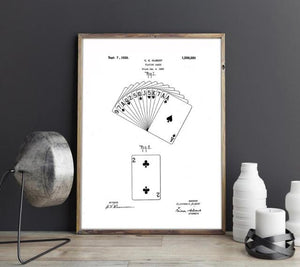 Playing Cards Patent Print