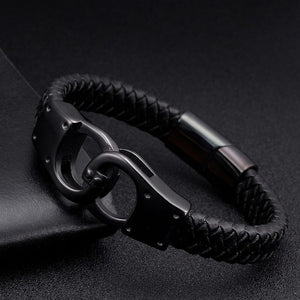Black Handcuff Bracelet
