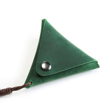 Load image into Gallery viewer, Leather Triangle Coin Pouch
